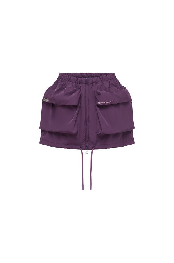 Season Cargo Skirt Purple