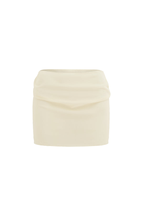 Mesh Skirt Mini Ivory