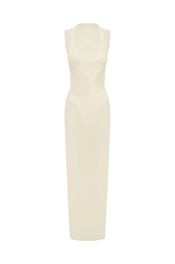 Mesh Dress Ivory