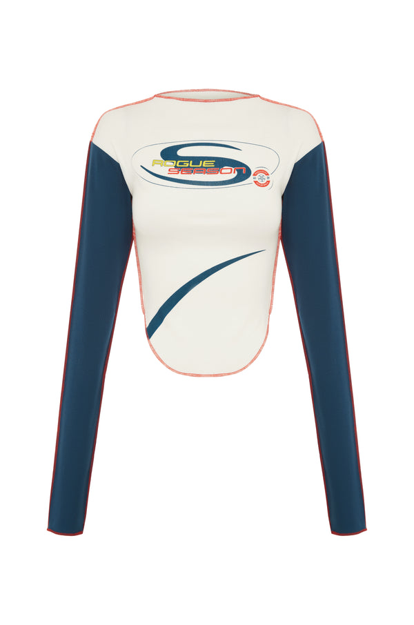 Academy Long Tee White