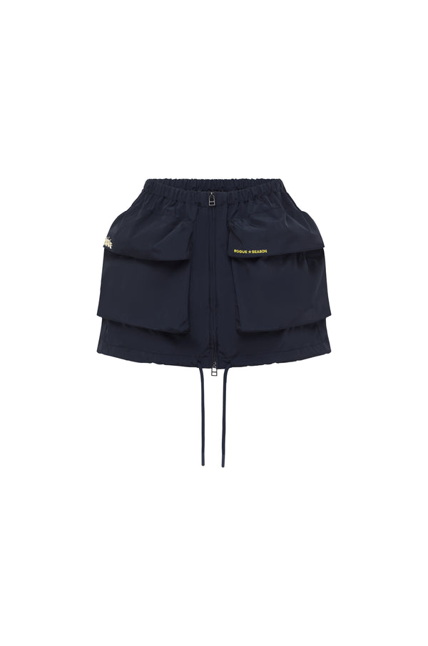 Season Cargo Skirt Navy