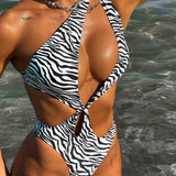 Enigma Swimsuit Zebra