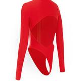 Long Sleeve Leto Swimsuit Red