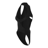 PRE ORDER* (M) Backless Leto Swimsuit Black