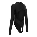 Long Sleeve Leto Swimsuit Black