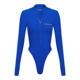 Long Sleeve Leto Swimsuit Blue