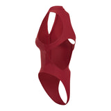 Backless Leto Swimsuit Cherry